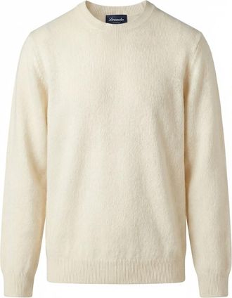 Drumohr Long Sleeve Crew-Neck Logo Sweater