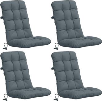 vidaXL Cojines Para Sillas De Respaldo Alto En 4 Piezas Vianen 4 Pcs Vidaxl