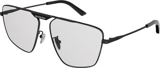 Balenciaga BB0246SA Asian Fit 004 Mens Sunglasses Grey Size 61