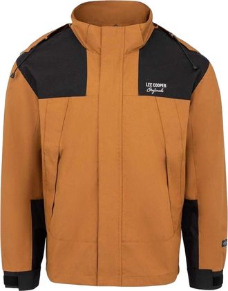 Lee Cooper Polyester outdoorjas met kleurblok voor heren (Caramel)