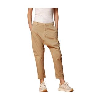 Mason's Cropped Trousers, female, Beige, 2XS, Khaki Carrot Fit Chino Trousers