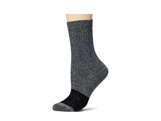 Smartwool Everyday Color-Block Cable Crew Socks Womens No Show Socks Shoes Charcoal : SM (Womens Shoe 4-6.5), Wool/Nylon