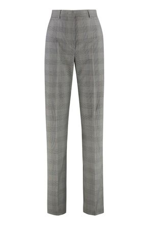 Max Mara Womens Tailored Wool Trousers - Light Grey - Size EU 36 (Womens)