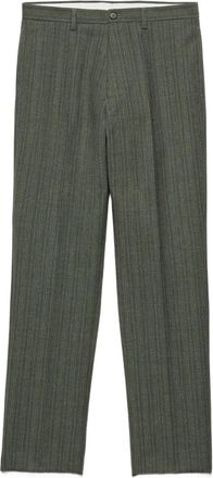 Prada Pantaloni gessati - Verde