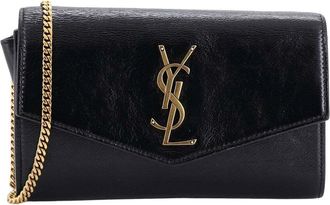 Saint Laurent Uptown Chain Wallet Leather (Authentic Pre-Loved)