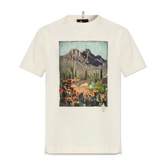 Moncler T-Shirts, male, Beige, Size: XL Day-Namic T-Shirt