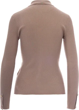 Max Mara Womens Cardigan Limone Beige Virgin Wool Cardigans Sweater