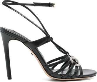 Gucci 110mm Horsebit sandals - women - Rubber/Calf Leather/Calf Leather/Calf Leather/glass - 38 - Black