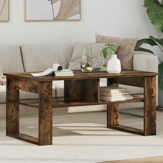 vidaXL Vidaxl Tavolino Da Salotto Rovere Fum&eacute; 96 X 54 X 44 Cm