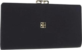 Givenchy Pre-owned Wallets, female, Black, Size: ONE SIZE Pre-owned Leather Wallet