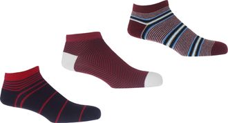 Peper Harow Mens Trainer Socks Bundle - Lux, Retro & Multistripe