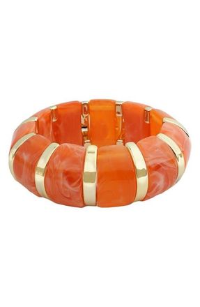Panacea Dome Stretch Bracelet in Orange at Nordstrom
