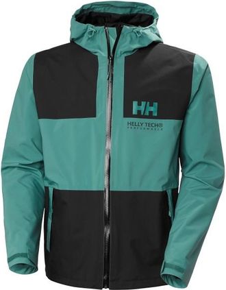 Helly Hansen Ace Rain Jacket Regenjacke f&uuml;r Herren | t&uuml;rkis/schwarz