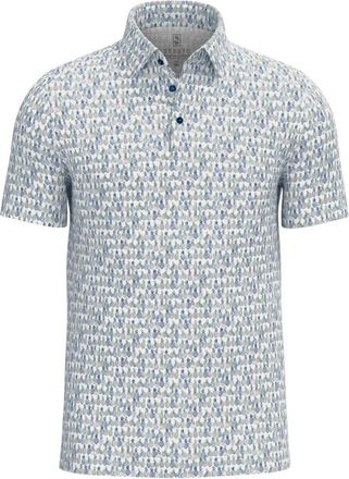 DeSoto Overhemden, Heren, Veelkleurig, L, Katoen, Poloshirt met ananasdesign