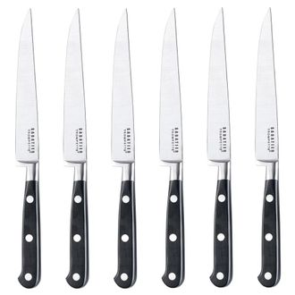 Richardson Sheffield Estuche de 6 cuchillos carne Negro