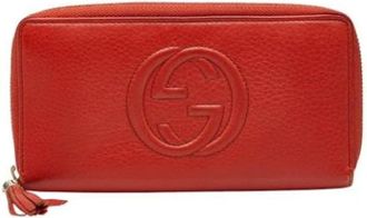 Gucci Pre-owned Wallets, female, Red, Size: ONE SIZE Pre-owned Wallet