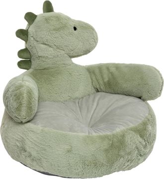 Atmosphera Sill&oacute;n Infantil Zafa Con Dise&ntilde;o De Dinosaurio, 45 Cm De Altura, Verde - Atmosphera Cr&eacute;ateur DInt&eacute;rieur