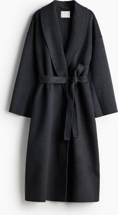 H&M Handgefertigter Mantel aus Wollmix - Grau