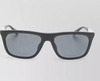 Emporio Armani sunglasses metal temples rectangular frame tinted lenses