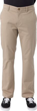 O'Neill Transporter Flat Front Stretch Cotton Chinos in Khaki at Nordstrom, Size 40