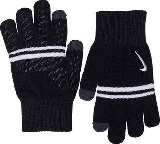 Nike Mens Tech Touch Screen Grip Stripe gloves Black/White/Size Large/X-Large
