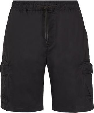 8 by YOOX COTTON WAISTBAND CARGO SHORTS