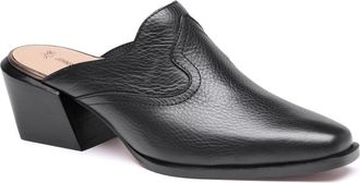 Johnston & Murphy Kalista Leather Mule in Black Full Grain at Nordstrom, Size 6.5