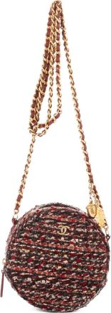 Chanel Borsa a spalla in tweed - Viola