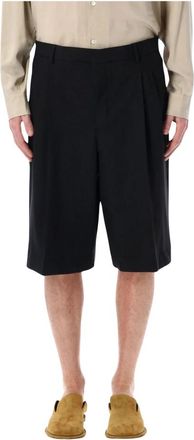 Ami Double Pinces Short - Heren - Korte Broeken - Zwart - W44 - Wol - Korte Broeken