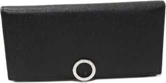 Bulgari Pre-owned Wallets, female, Black, Size: ONE SIZE Pre-owned Leather wallets
