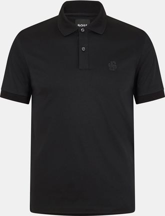 HUGO BOSS Mens Parlay 1895 Regular Fit Shirt in Black - Size 2XL