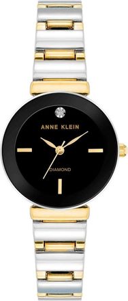 Anne Klein Womens Accented Black Dial Watch