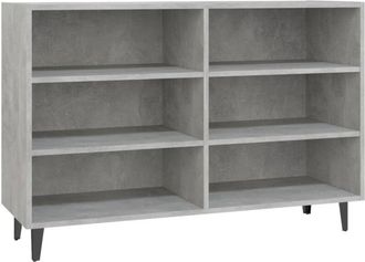 vidaXL Sideboard Concrete Grey 103.5x35x70 cm Engineered Wood Vidaxl