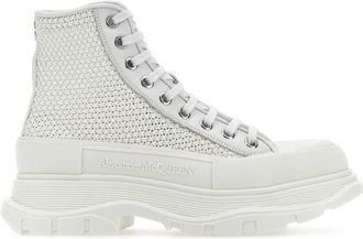 Alexander McQueen Alexander Mcqueen White Raffia Tread Slick Sneakers
