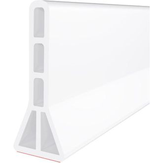 OEM Protector Antisalpicaduras Para El Umbral De La Ducha De 7,6 Cm De Altura, Plegable, De 200 Cm, Apto Para Duchas Sin Umbral (blanco)