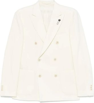 Lardini Blazer doppiopetto - Bianco
