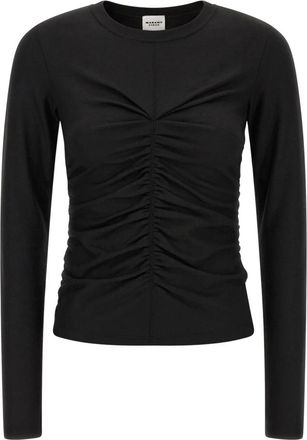 Isabel Marant Delesa Top - Dames - Longsleeves - Zwart - XS - Wol - Tops