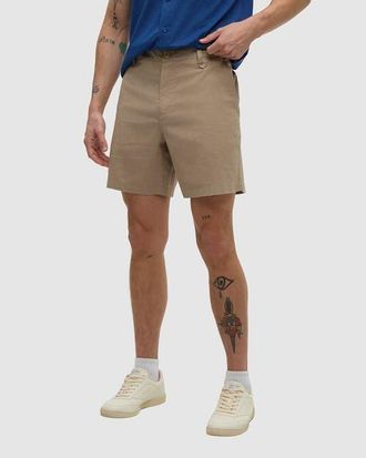 tentree Hemp Latitude 7 Short in Khaki at Nordstrom, Size 32