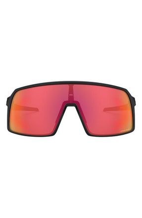 Oakley Sutro 137mm Prizm Shield Sunglasses in Black /Red at Nordstrom