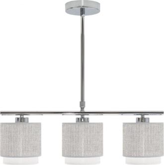 Fabrilamp Lampara Kenya 3xe14 Gris/blanca Regx56x14 Cm