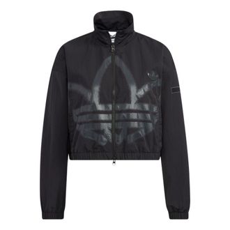 adidas (WMNS) adidas Adicolor Track Jacket Asia Sizing Black HS1937