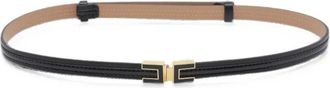 Elisabetta Franchi Belt Black Gold Ct57s66e2 110