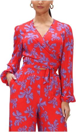 Harper & Yve Overhemden, Dames, Rood, S, Linnen, Dames Blouses Flora-ls