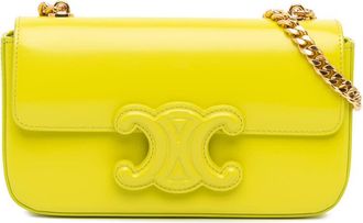 Celine Pre-owned Celine Calfskin Cuir Triomphe Chain Shoulder Bag Ladies U-LM-0212