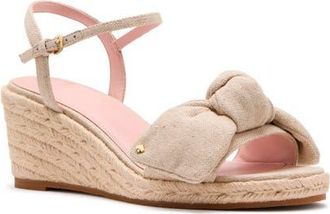 Kate Spade New York leandra ankle strap wedge sandal in Natural at Nordstrom, Size 6.5