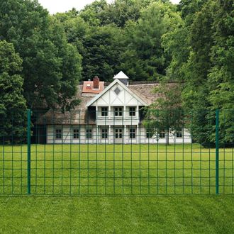 Berkfield Home Euro Fence Steel 20x1 m Green
