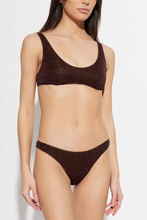 Os&eacute;ree Two-piece Swimsuit, Womens, Brown