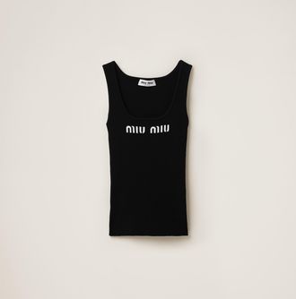 Miu Miu Viscose tank top