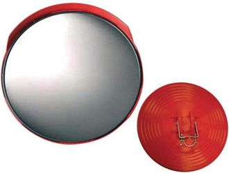 OEM Espejo De Tr&aacute;fico Parab&oacute;lico Para Postes Con Visera &Oslash; 80 Cm