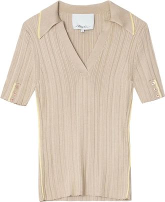 3.1 Phillip Lim Top con scollo a V - Toni neutri